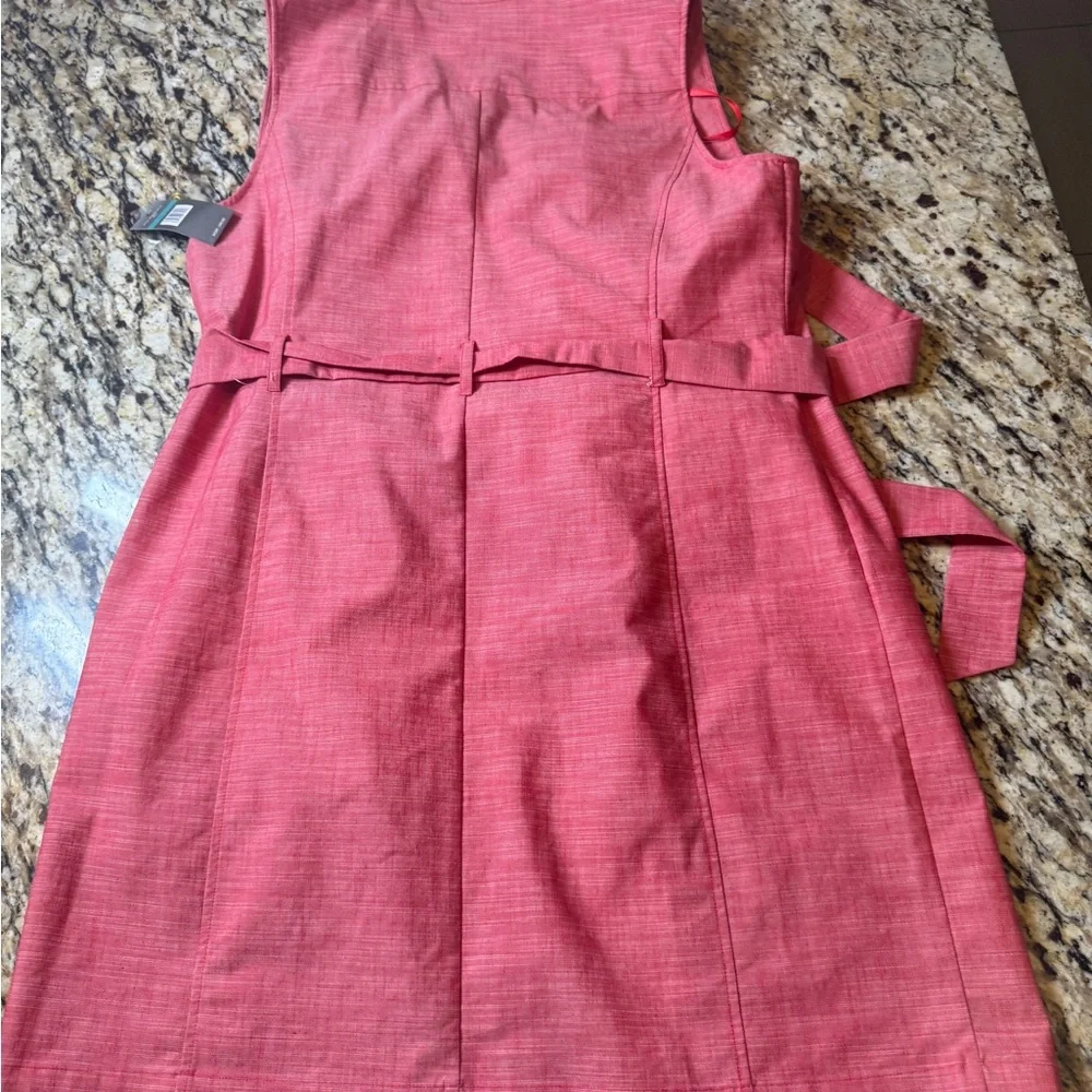 Sharagano Coral Sleeveless Dress - Picture 2 of 7